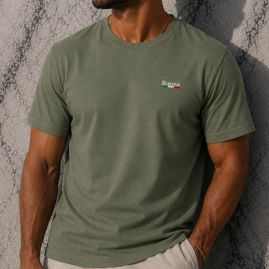 Buona Embroidered Tee
