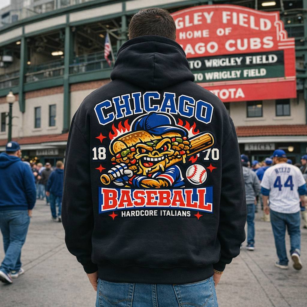 Chicago Baseball Italian Beef Premium Hoodie