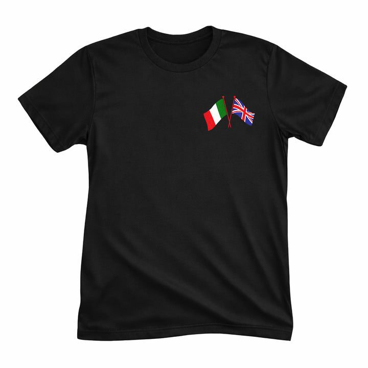 British-Italian Cross Flag Tee