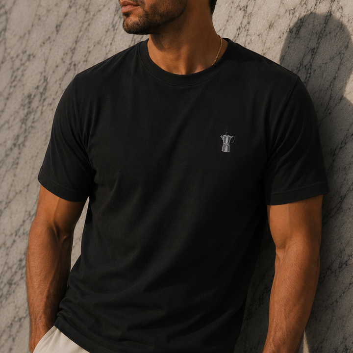 Moka Pot Embroidered Tee